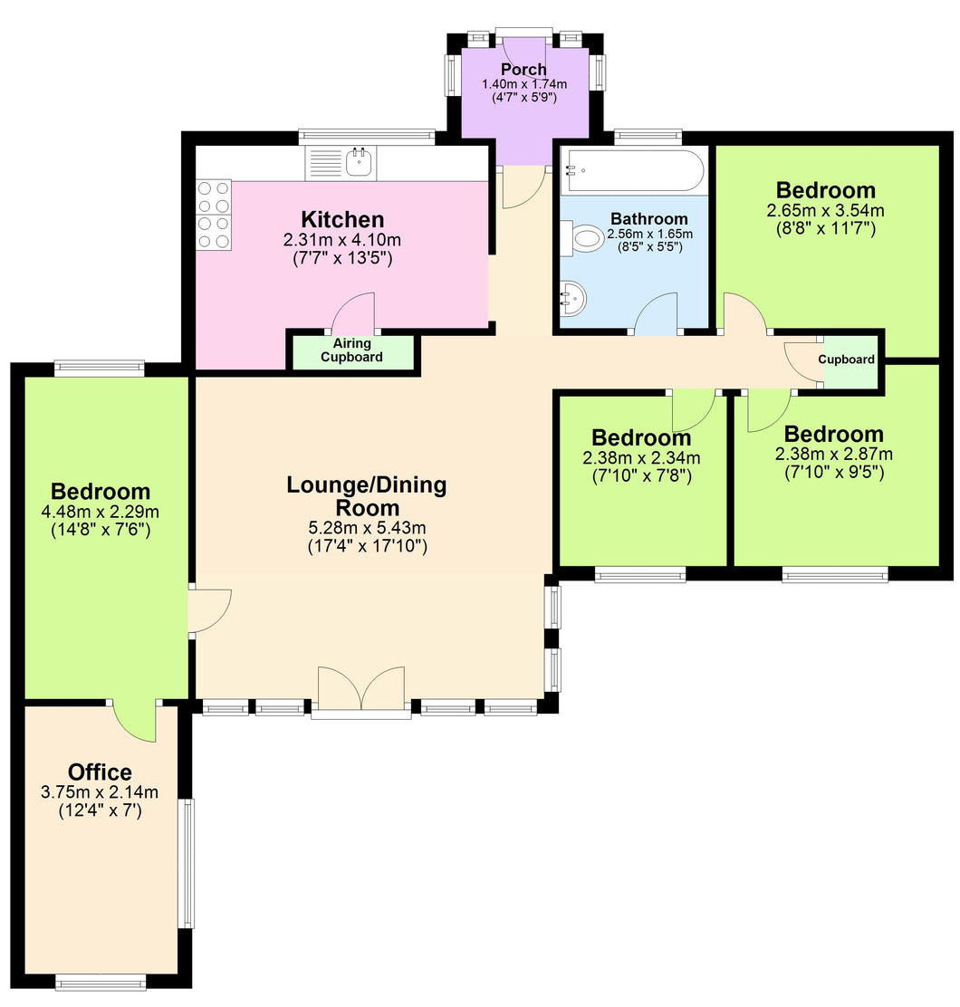 floor Plan - 1 to 4 bedrooms!
